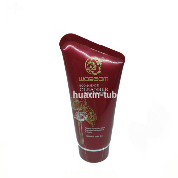 aluminum lotion oval tube red color tubes for hair